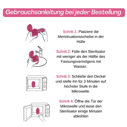 Sterilisator für Menstruationstassen – in nur 3 Minuten sauber